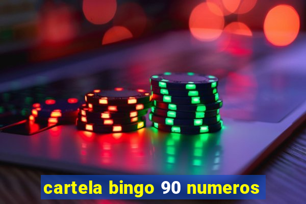 cartela bingo 90 numeros