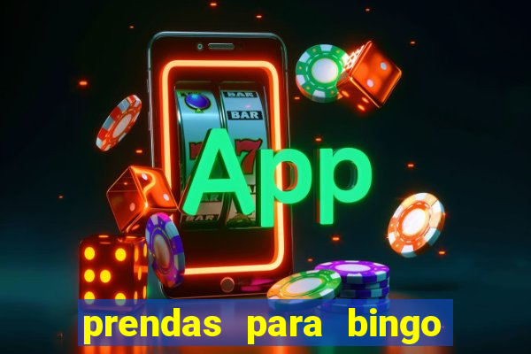 prendas para bingo de natal