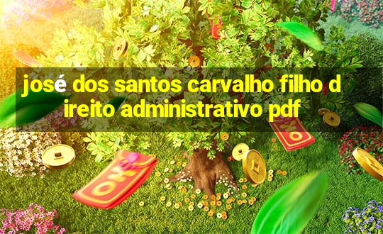 josé dos santos carvalho filho direito administrativo pdf