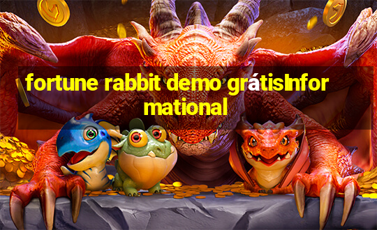 fortune rabbit demo grátisInformational