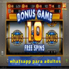 whatsapp para adultos