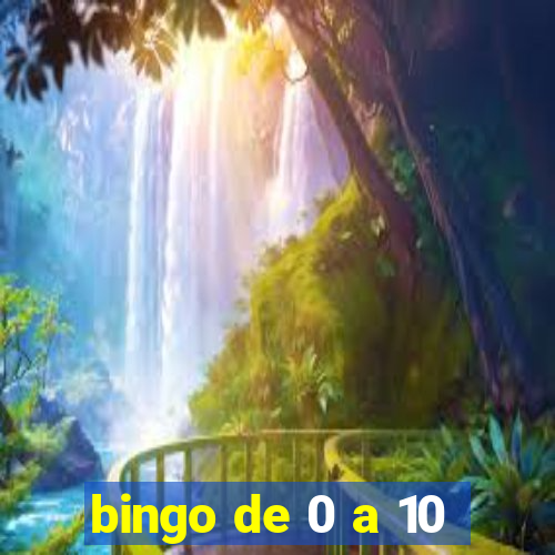 bingo de 0 a 10