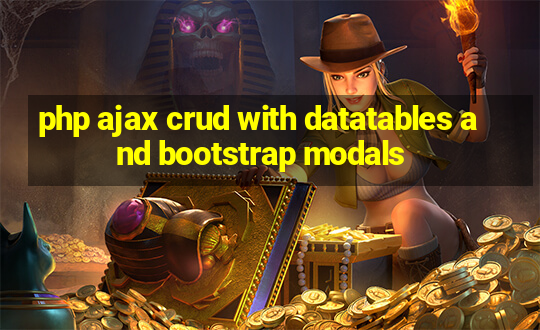 php ajax crud with datatables and bootstrap modals