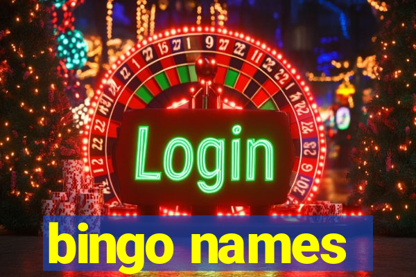 bingo names