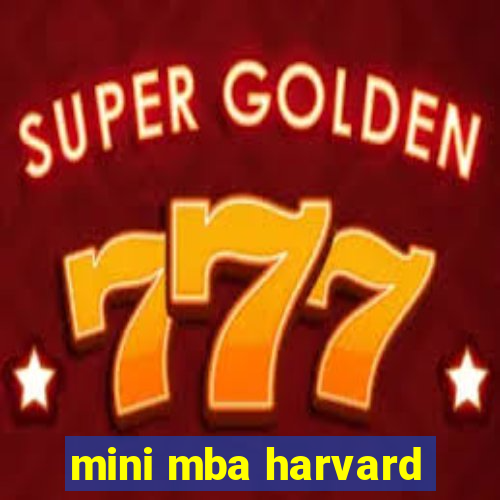 mini mba harvard