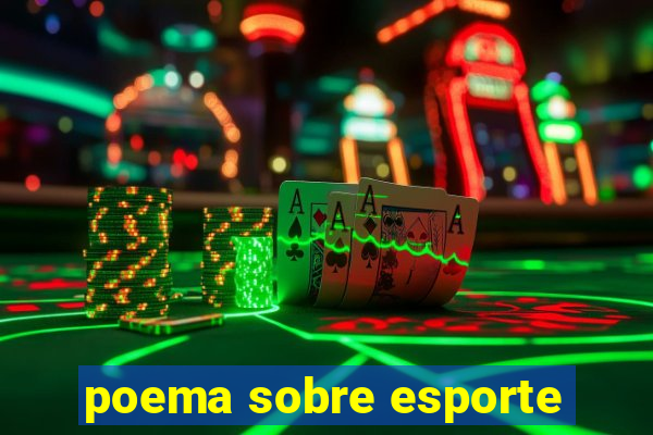 poema sobre esporte