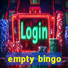 empty bingo