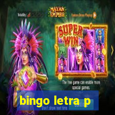 bingo letra p