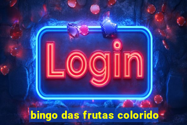 bingo das frutas colorido