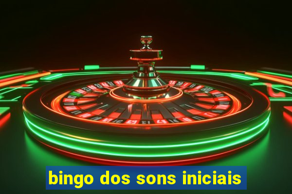 bingo dos sons iniciais