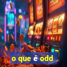 o que é odd