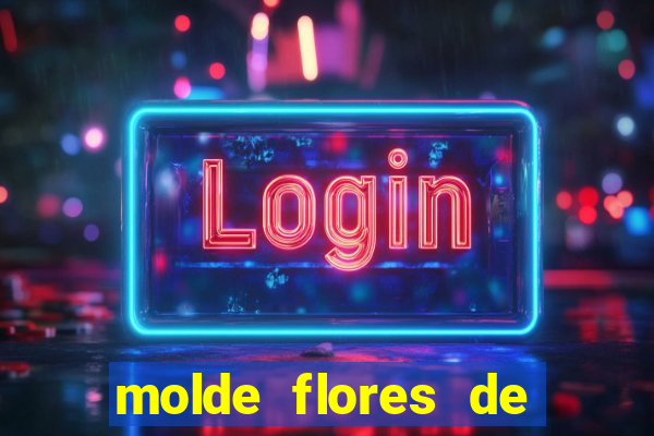 molde flores de papel para imprimir