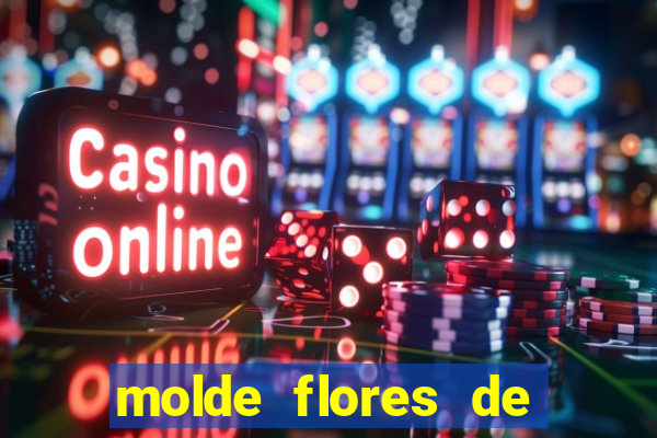 molde flores de papel para imprimir