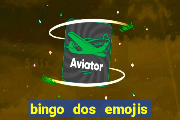 bingo dos emojis para imprimir