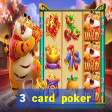 3 card poker casino game