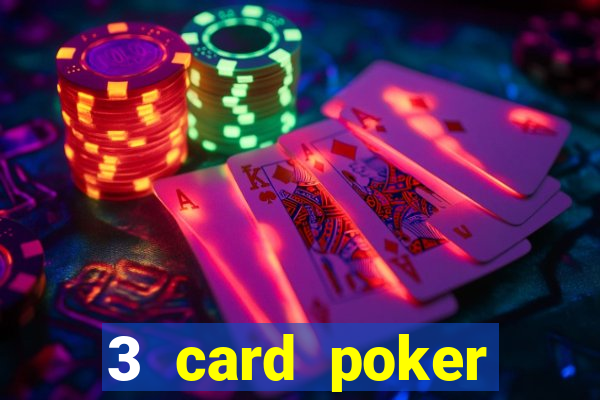 3 card poker casino game