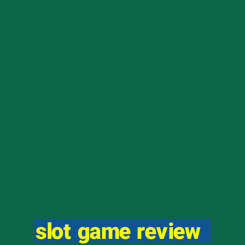 slot game review