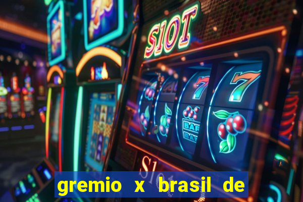 gremio x brasil de pelotas palpite