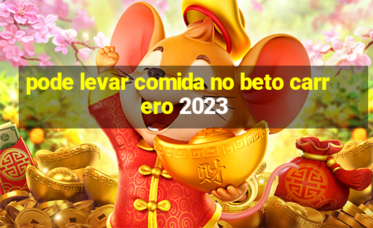 pode levar comida no beto carrero 2023