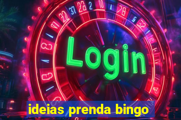 ideias prenda bingo