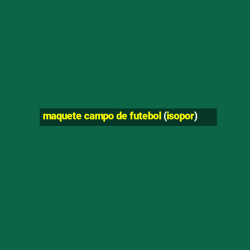 maquete campo de futebol (isopor)