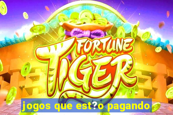 jogos que est?o pagando