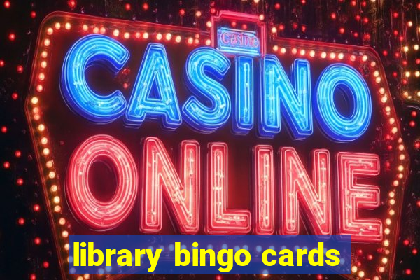 library bingo cards