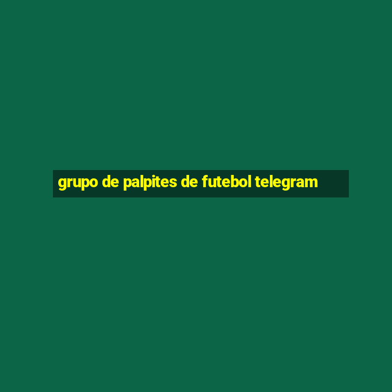 grupo de palpites de futebol telegram