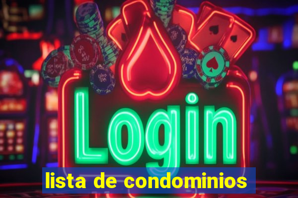 lista de condominios