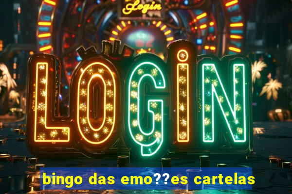 bingo das emo??es cartelas