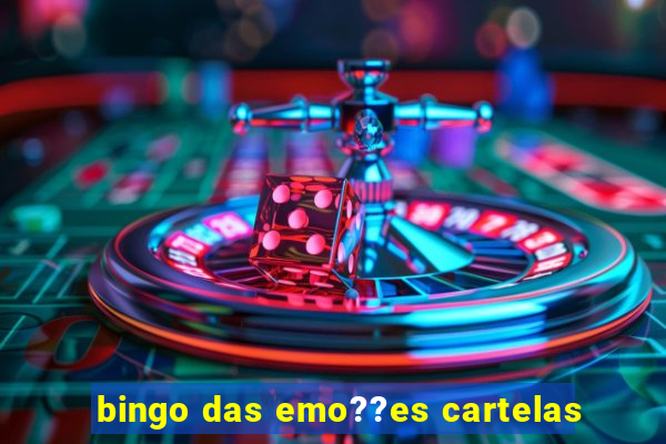 bingo das emo??es cartelas