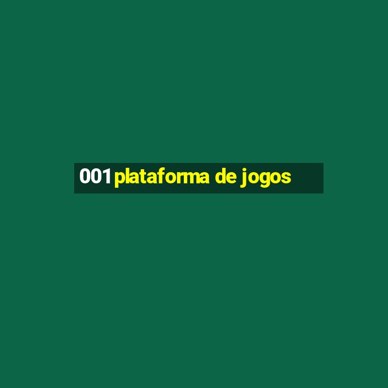 001 plataforma de jogos