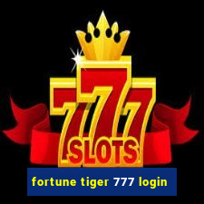 fortune tiger 777 login