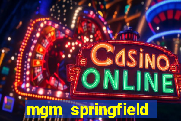 mgm springfield slot payout percentage