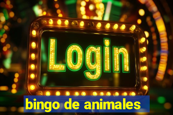 bingo de animales