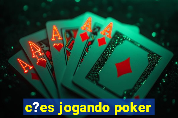 c?es jogando poker