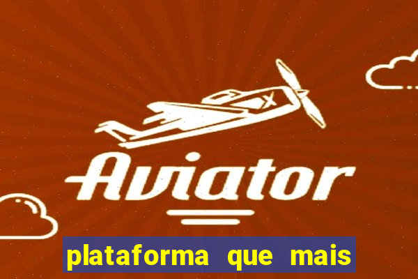 plataforma que mais ta pagando no fortune tiger