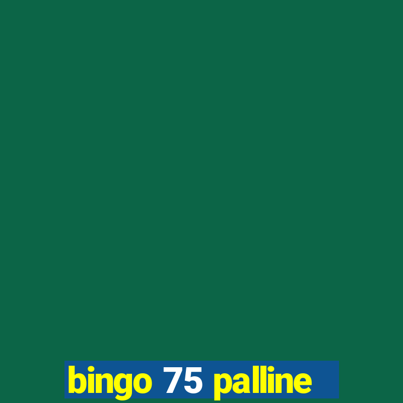 bingo 75 palline