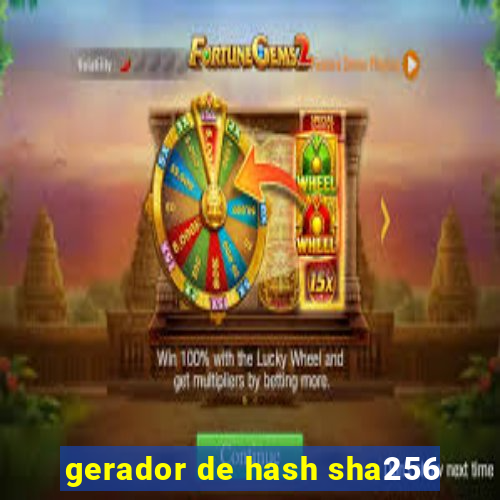 gerador de hash sha256