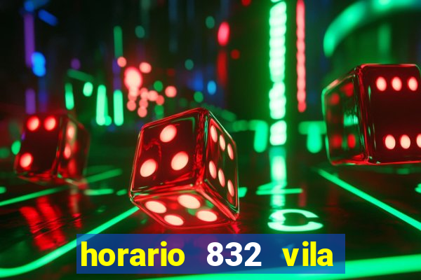 horario 832 vila nova de colares