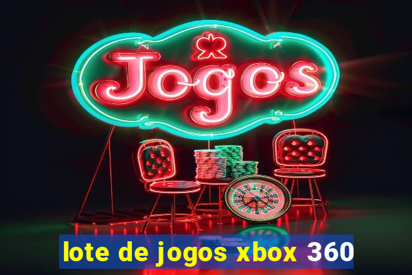 lote de jogos xbox 360