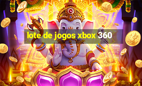 lote de jogos xbox 360