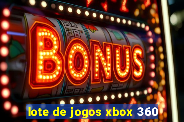 lote de jogos xbox 360