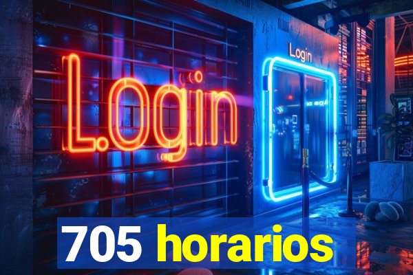 705 horarios