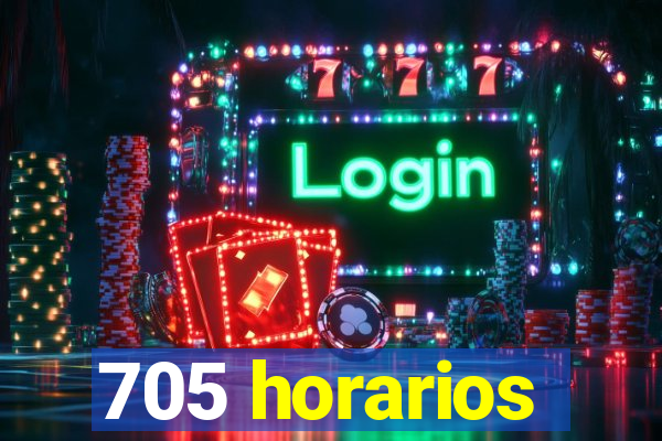 705 horarios