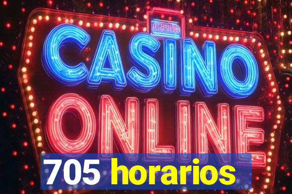 705 horarios