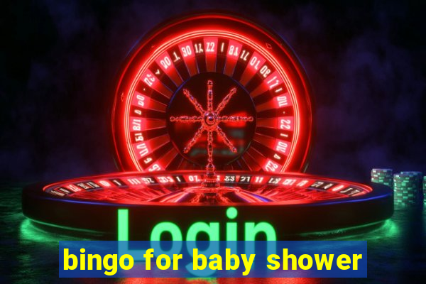 bingo for baby shower