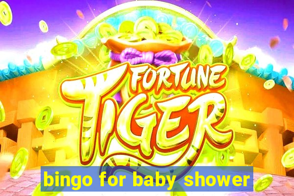 bingo for baby shower