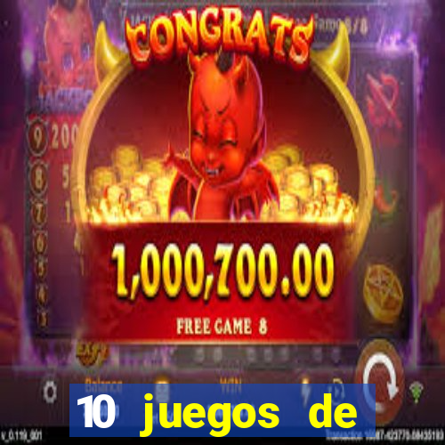 10 juegos de casino nombres