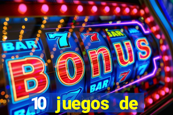 10 juegos de casino nombres